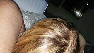 Indian slut wife irsm sucking hubby's little dick