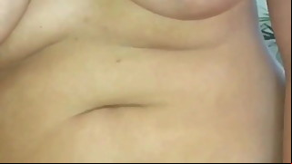 Amateur Wife Struggles With Hubbys Friends Fat Cock