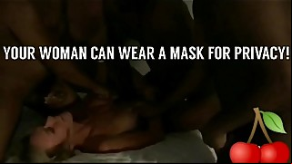 SLUT WIFE BBC GANGBANG IN FRONT OF HER HUSBAND BY US! MILF MOM SHARED BLACKEDRAW POV